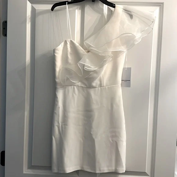 amanda uprichard one shoulder dress Amanda Uprichard Dupree Silk Dress | Green | Size M